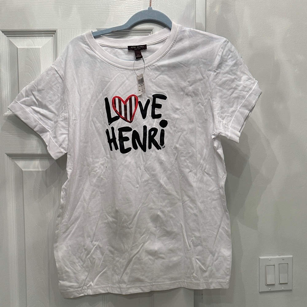 Henri Bendel Love Henri White T-Shirt